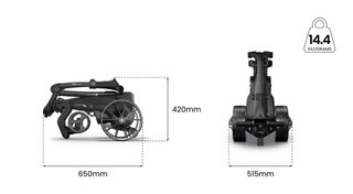 Motocaddy NEW M7 REMOTE DHC electric trolley 2026, M7 Ultra Lithium, graphite