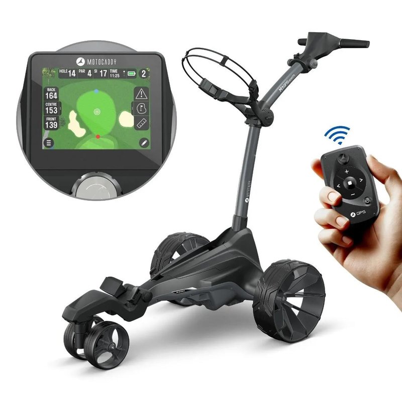Motocaddy NEW M7 GPS REMOTE DHC electric trolley 2026, M7 Ultra Lithium, graphite