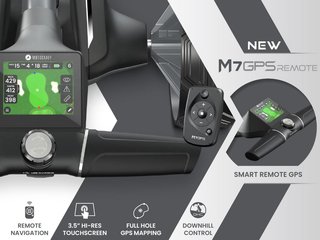 Motocaddy NEW M7 GPS REMOTE DHC electric trolley 2026, M7 Ultra Lithium, graphite
