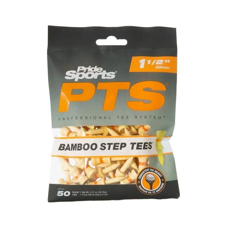 Pride Sports PTS Bamboo Step Tees 38mm 50pcs, orange