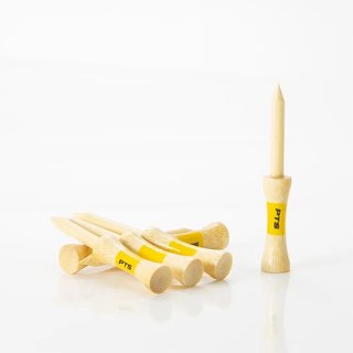 Pride Sports PTS Bamboo Step Tee 69 mm (2 3/4"), 50 tees, yellow