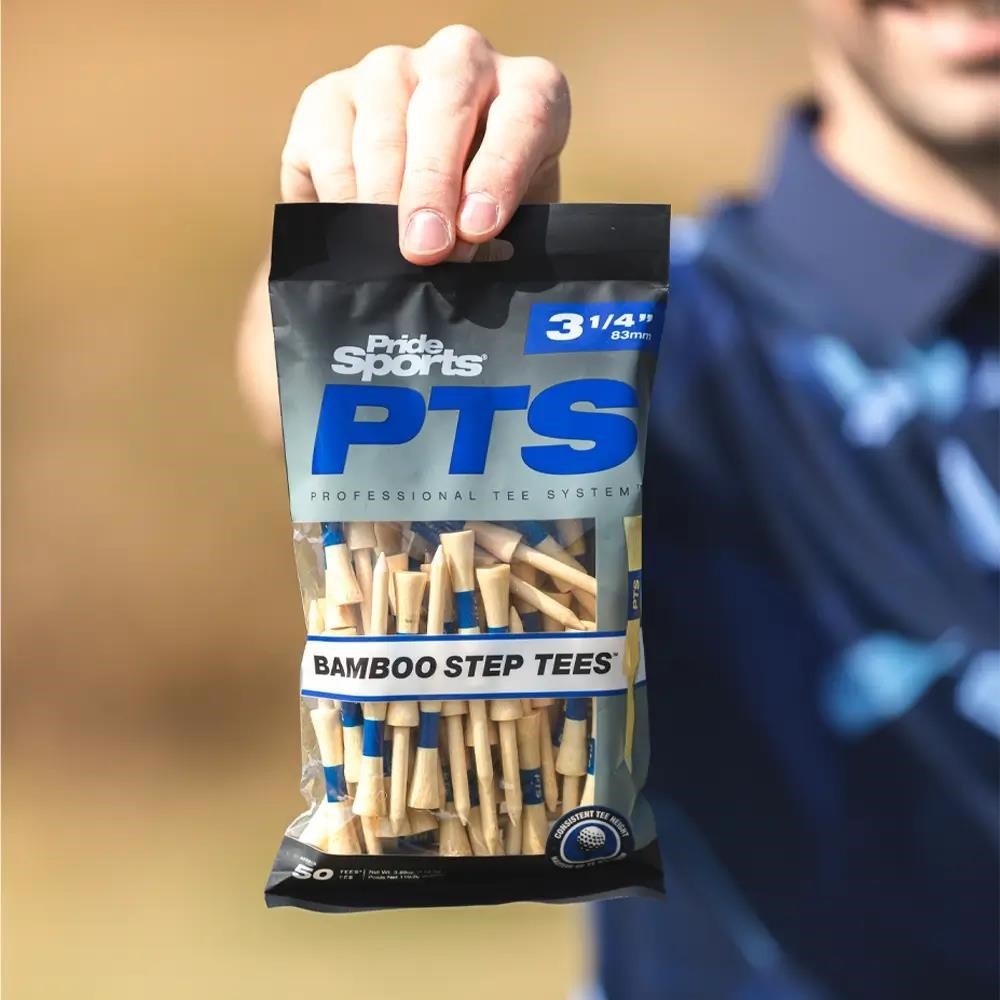 Pride Sports PTS Bamboo Step Tee 83mm / 3 1/4" (50 tees), blue