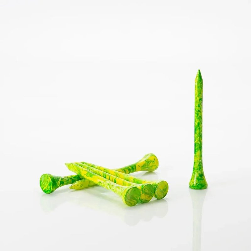 Pride Sports Special Edition Paint Splatter Tees 69mm Green/Yellow (45 pack)