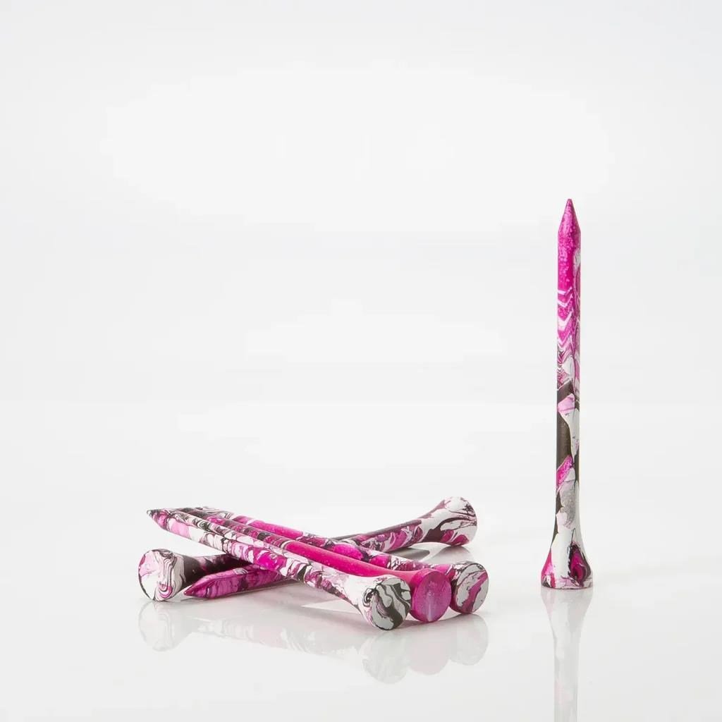 Pride Sports Special Edition Paint Splatter Tees 69mm Neon Pink/Black (45 pcs)