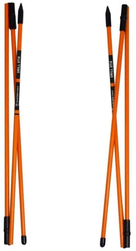 Masters Golf Masters Tri-Fold Drill-Stix Training Alignment Sticks 3pc Orange