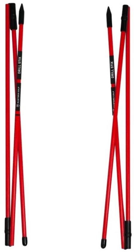 Masters Golf Masters Tri-Fold Drill-Stix Training Alignment Sticks 3pc Red