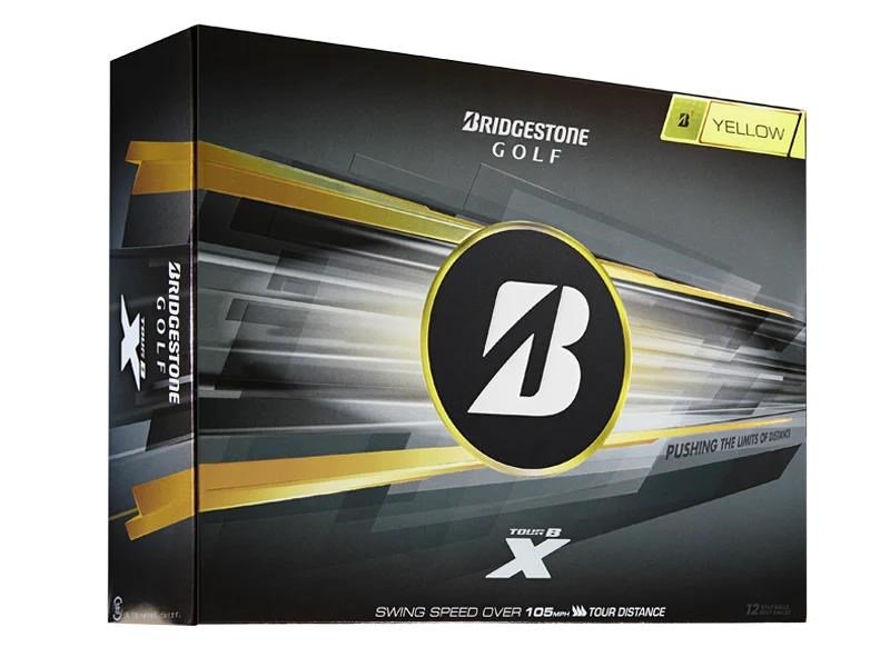 Bridgestone Tour B X golf balls 2026, yellow