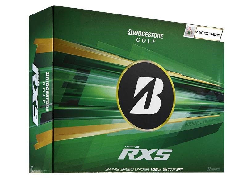 Bridgestone Tour B RXS Mindset golf balls 2026