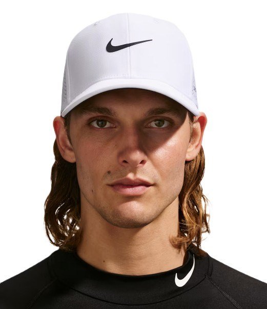 Nike Rise unisex golf cap, white