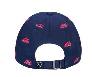 Nike Club golf cap, college navy/hot lava