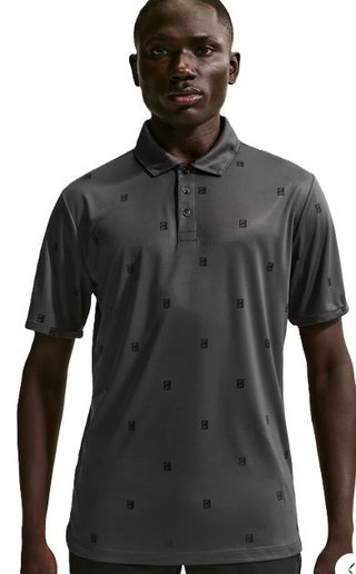 Nike Par men's polo, anthracite/black