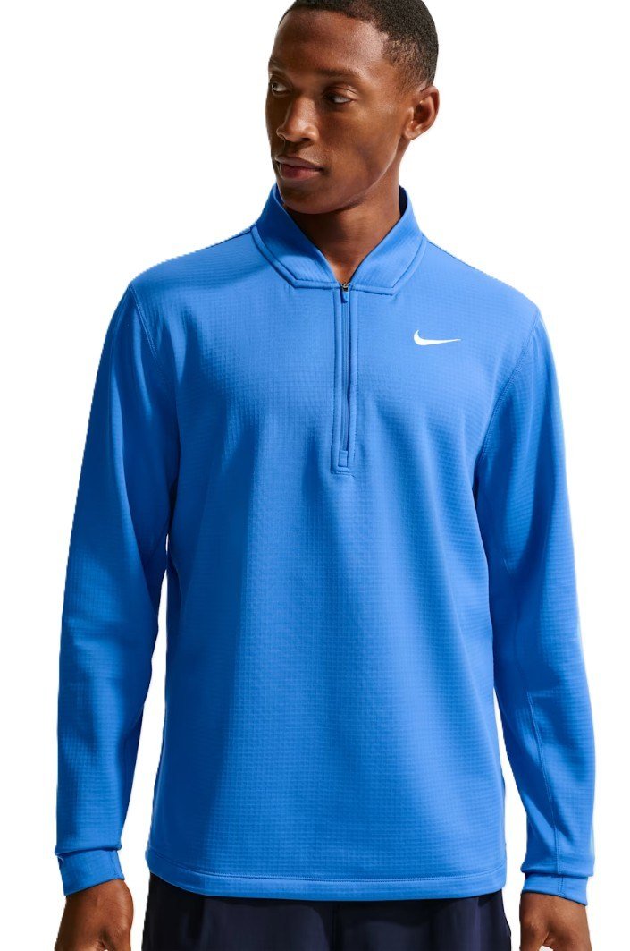Nike Velocity 1/2-Zip men's sweatshirt, pacific blue/white