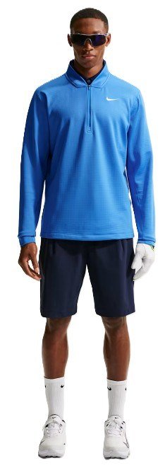 Nike Velocity 1/2-Zip men's sweatshirt, pacific blue/white