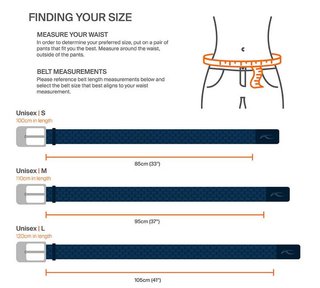 KJUS Amata Stripe unisex belt, alloy
