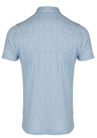 KJUS Lance Printed men's polo, riverbank/white