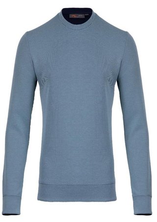 KJUS Essentials Crew Neck men's sweatshirt, riverbank/atlanta blue