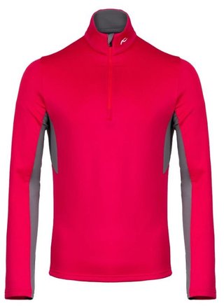 KJUS Hydraulic Midlayer Half-Zip men's sweatshirt, rhubarb/pewter