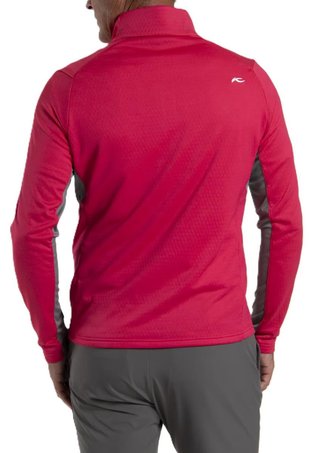KJUS Hydraulic Midlayer Half-Zip men's sweatshirt, rhubarb/pewter