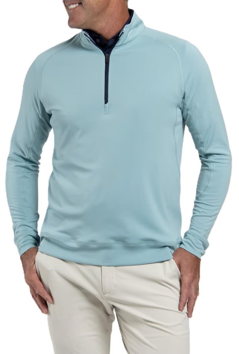 KJUS Keano Half-Zip men's sweatshirt, riverbank/atlanta blue