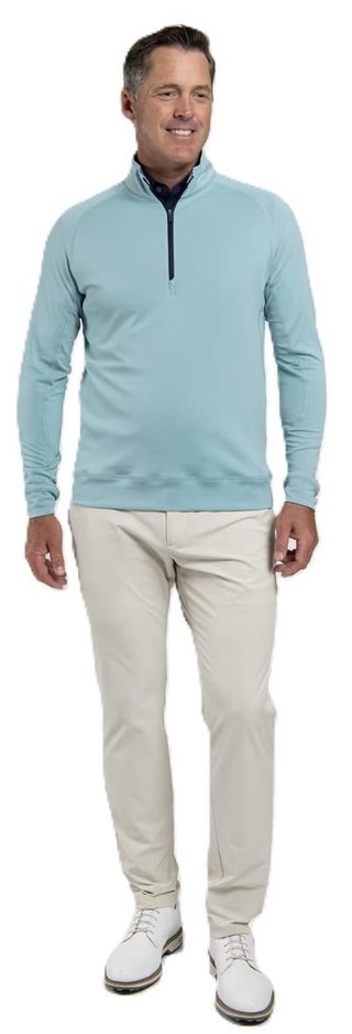 KJUS Keano Half-Zip men's sweatshirt, riverbank/atlanta blue