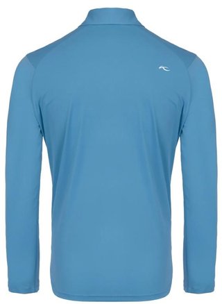 KJUS Cool Point Longsleeve men's polo, atlas blue