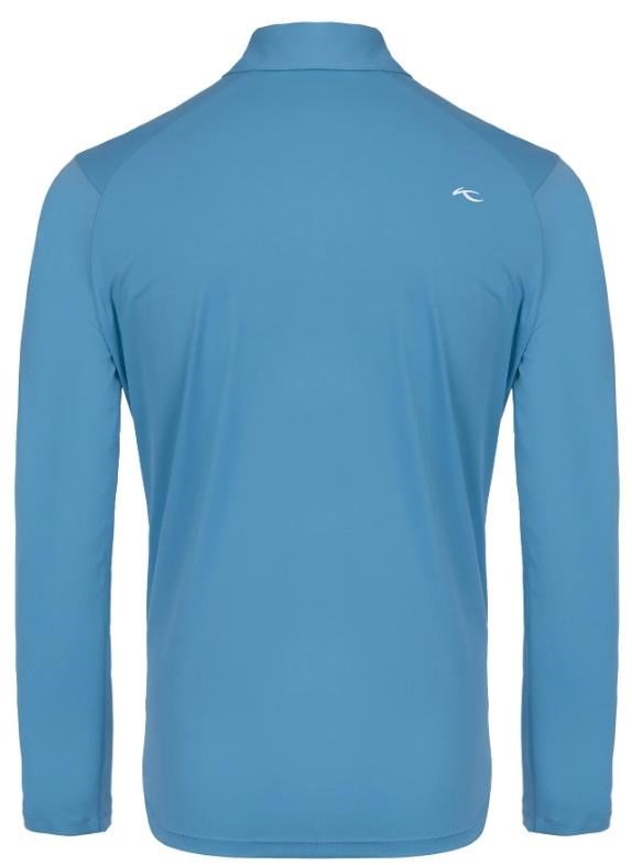KJUS Cool Point Longsleeve men's polo, atlas blue