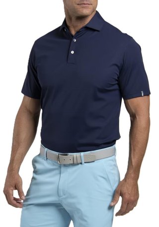 KJUS Cool Point men's polo, atlanta blue