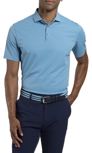 KJUS Cool Point men's polo, atlas blue