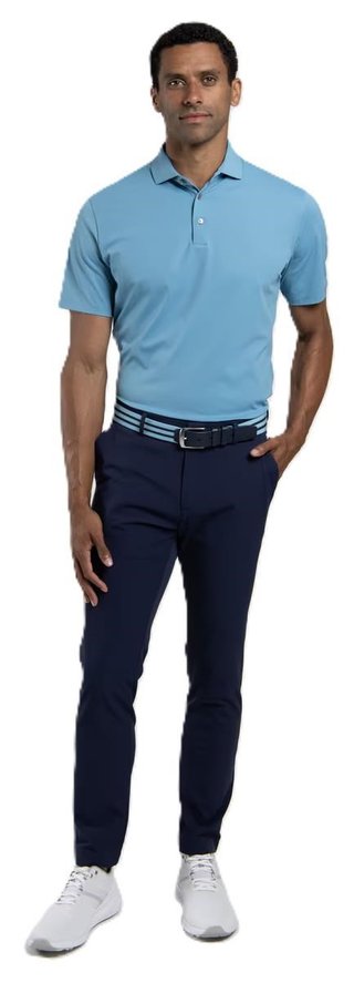KJUS Cool Point men's polo, atlas blue