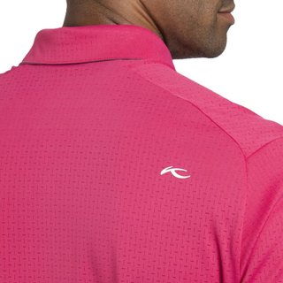 KJUS Savin Structure men's polo, rhubarb