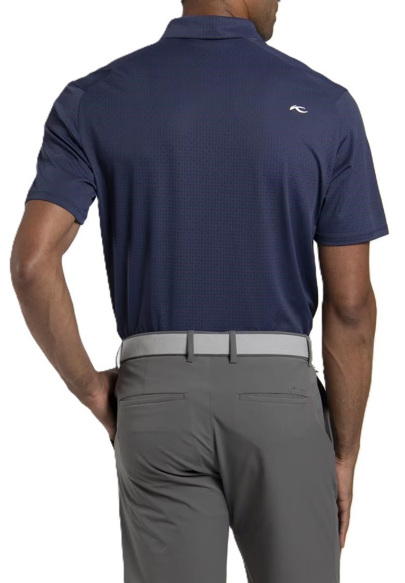 KJUS Savin Structure men's polo, atlanta blue