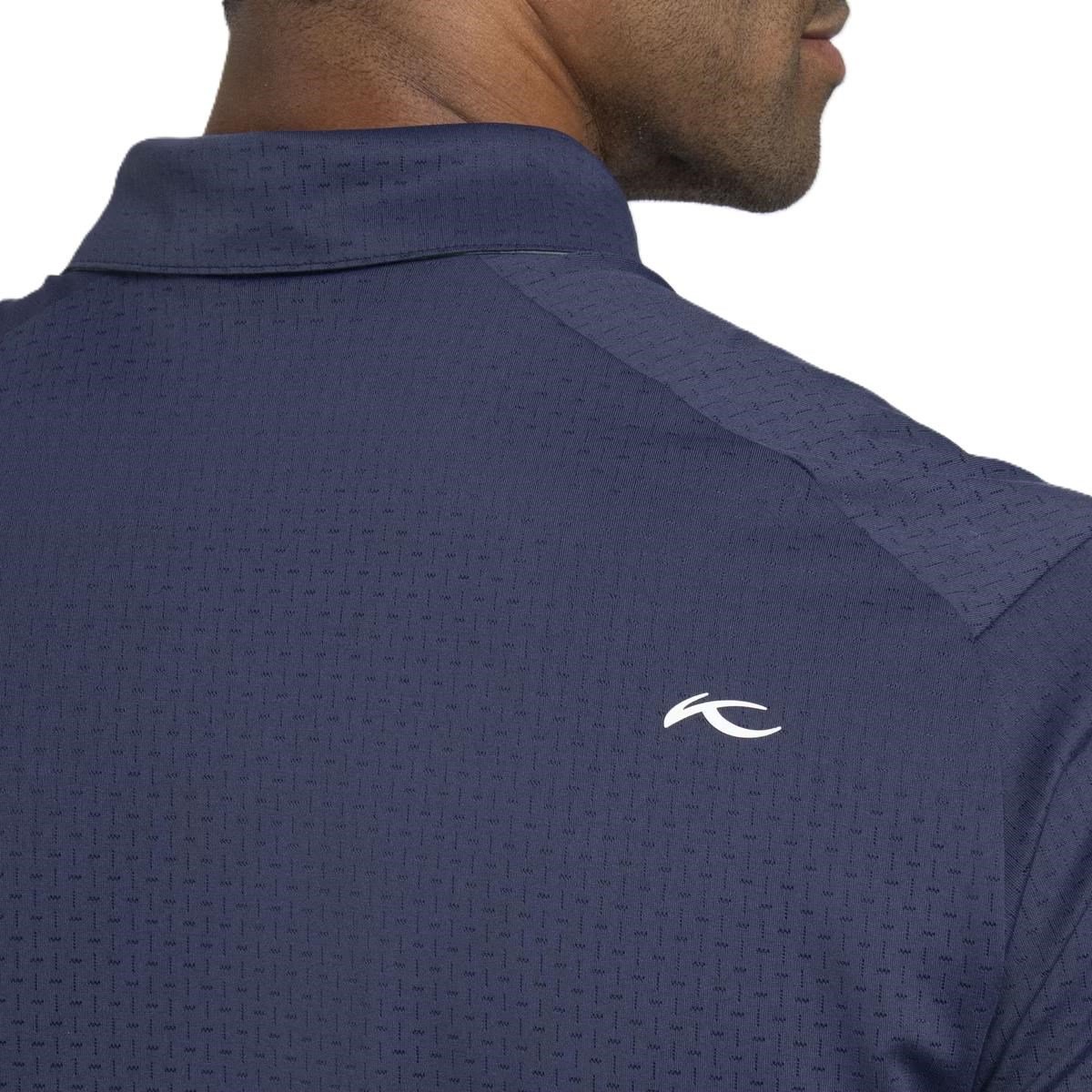 KJUS Savin Structure men's polo, atlanta blue