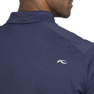 KJUS Savin Structure men's polo, atlanta blue