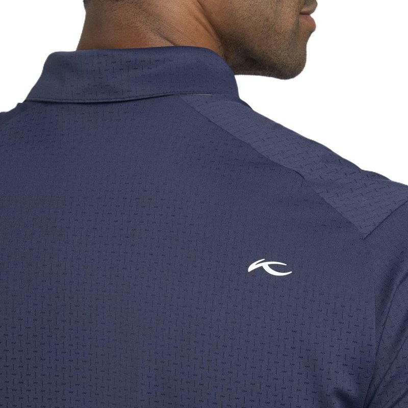 KJUS Savin Structure men's polo, atlanta blue