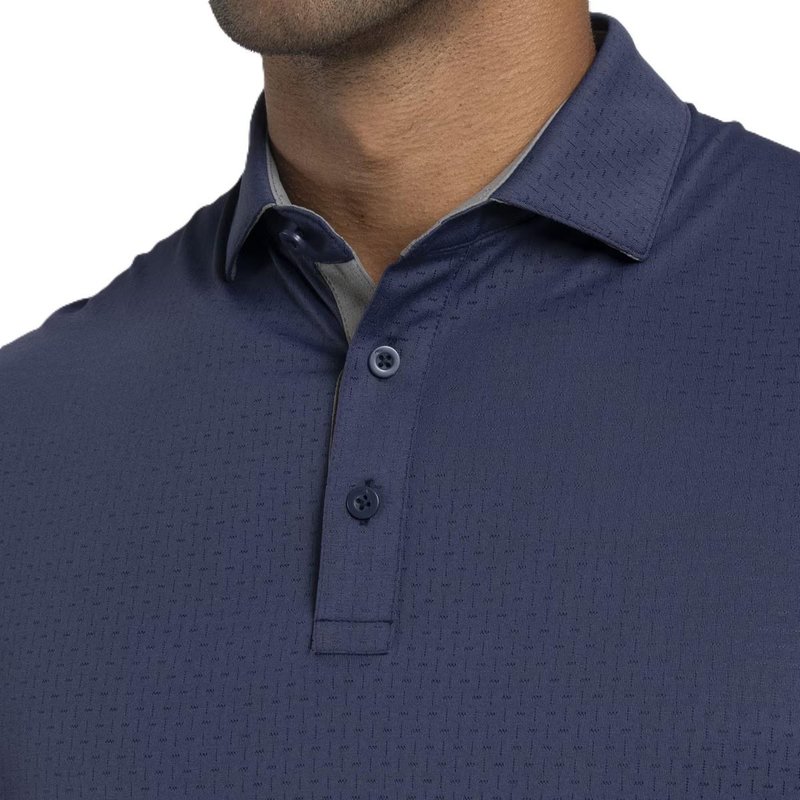 KJUS Savin Structure men's polo, atlanta blue