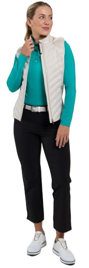 KJUS Sundance Hooded Gilet women's vest, oyster