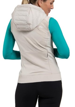 KJUS Sundance Hooded Gilet women's vest, oyster
