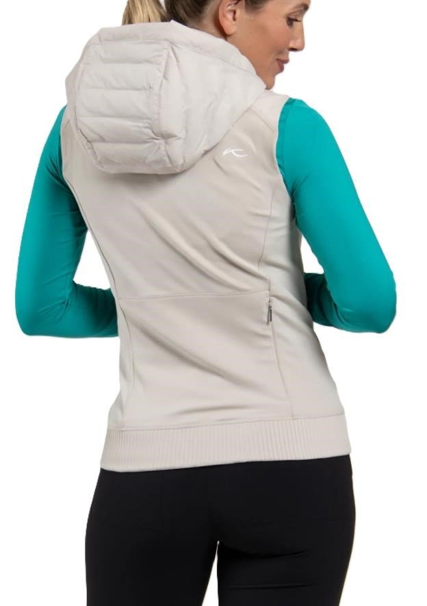 KJUS Sundance Hooded Gilet women's vest, oyster