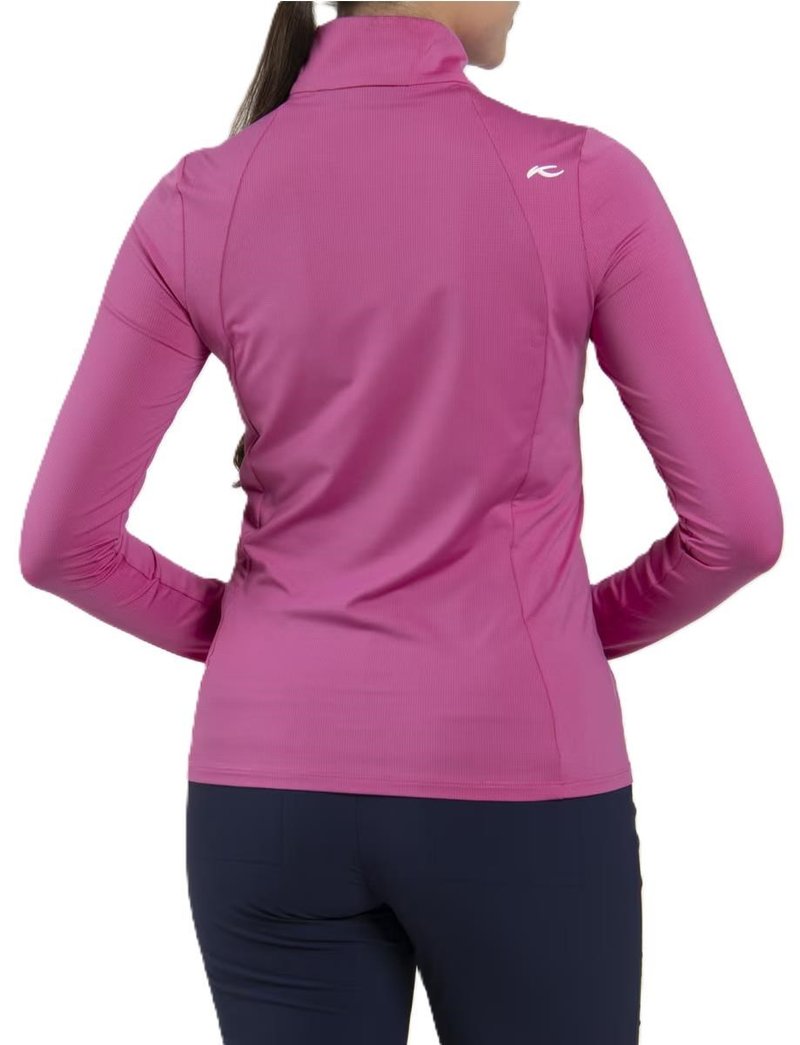 KJUS Collagen Midlayer Half-Zip women's sweatshirt, peony