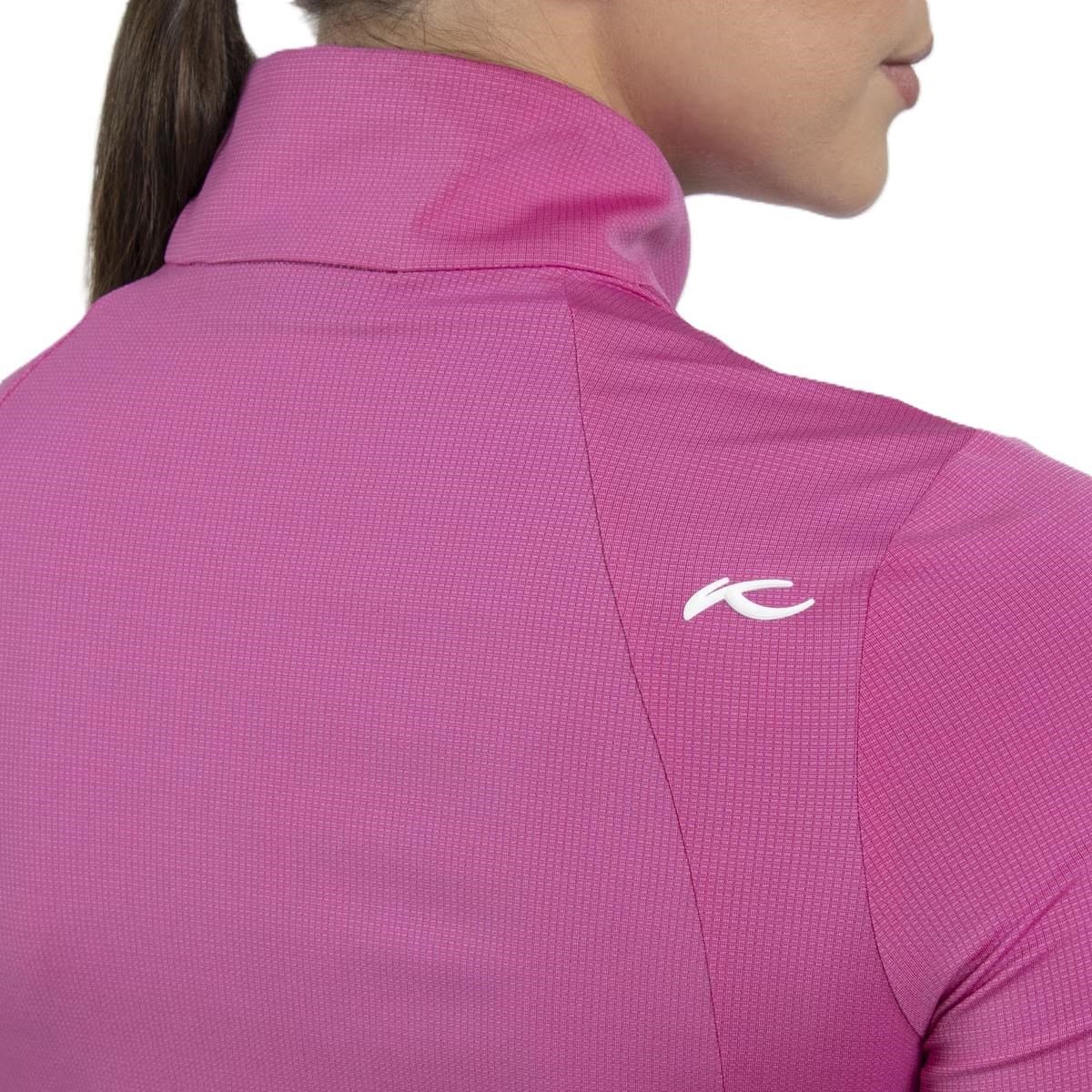 KJUS Collagen Midlayer Half-Zip women's sweatshirt, peony