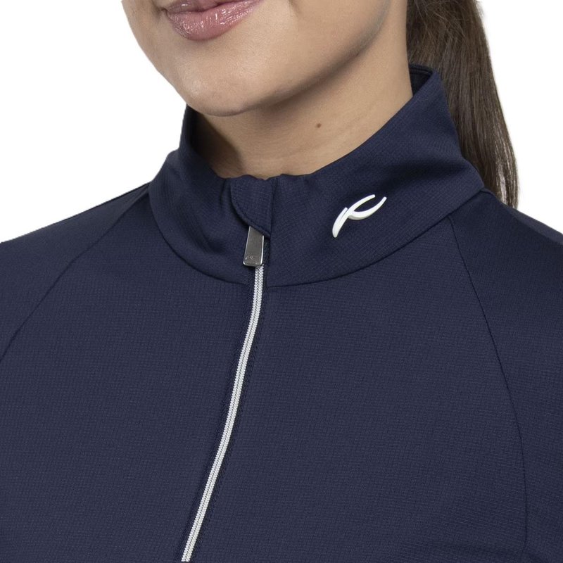 KJUS Collagen Midlayer Half-Zip women's sweatshirt, atlanta blue