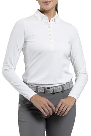 KJUS Catalina Cool longsleeve women's polo, white