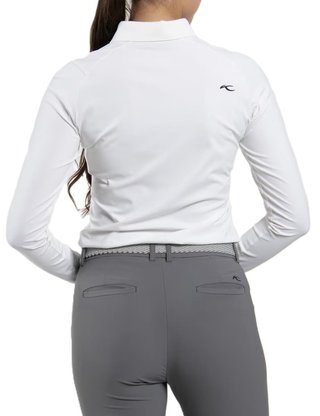 KJUS Catalina Cool longsleeve women's polo, white
