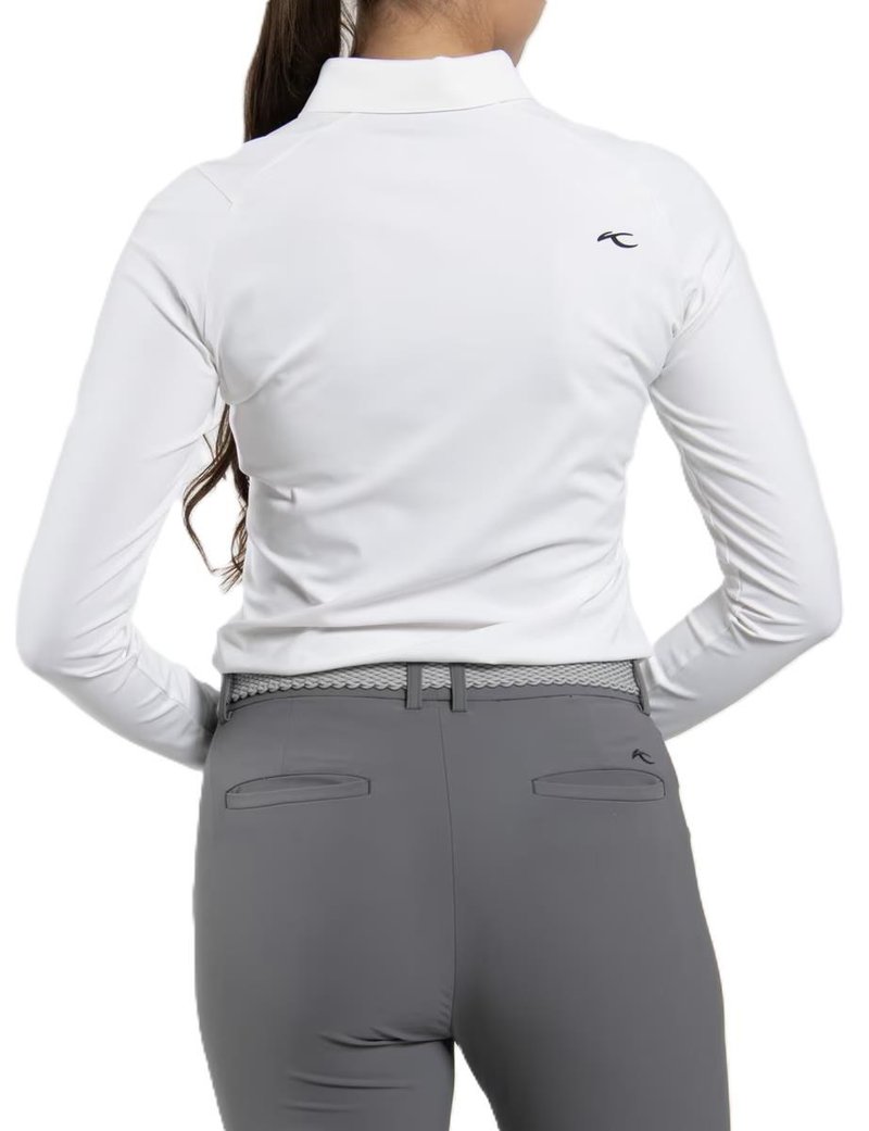 KJUS Catalina Cool longsleeve women's polo, white