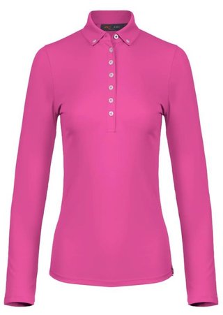 KJUS Catalina Cool longsleeve women's polo, peony