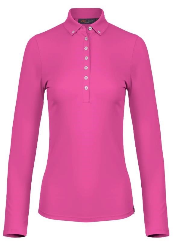 KJUS Catalina Cool longsleeve women's polo, peony