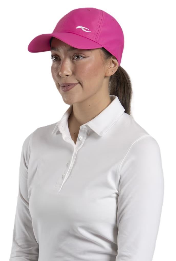 KJUS Women Dual Ponytail women's cap, peony/atlanta blue