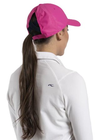 KJUS Women Dual Ponytail women's cap, peony/atlanta blue