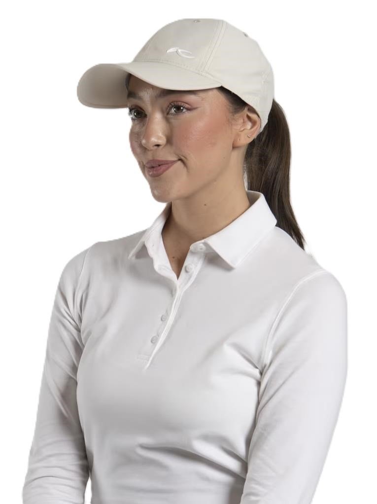 KJUS Women Dual Ponytail women's cap, oyster/white