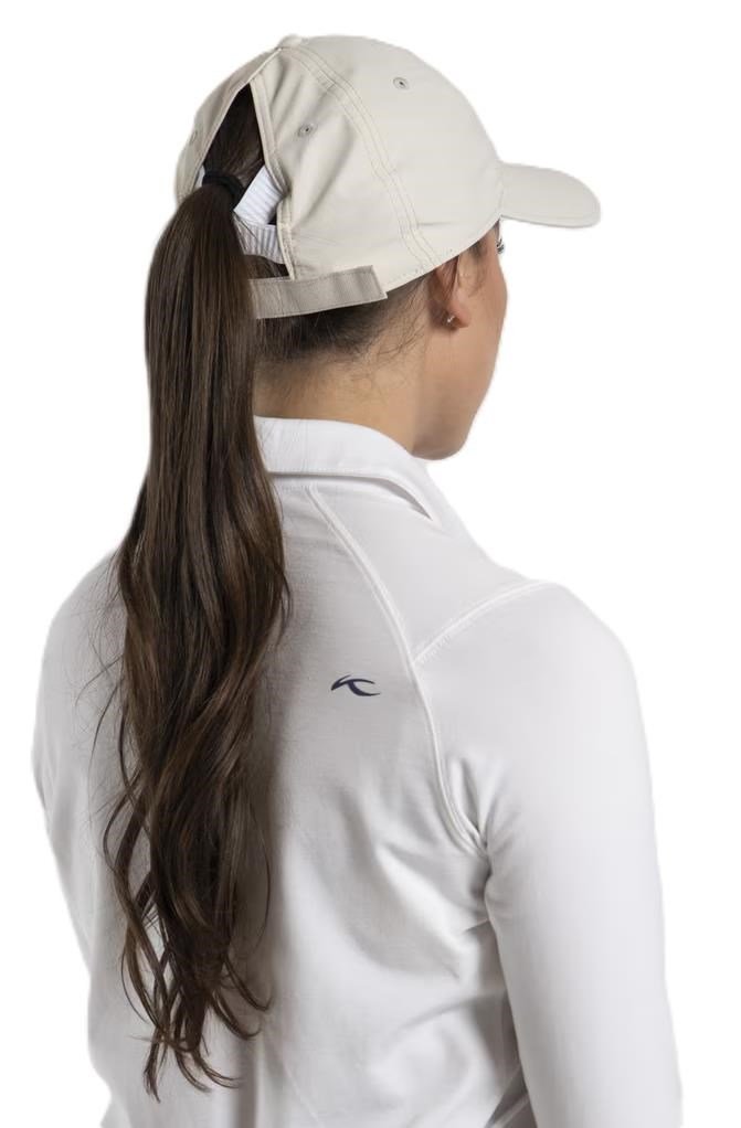 KJUS Women Dual Ponytail women's cap, oyster/white